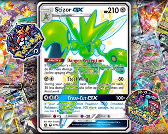 Scizor-gx  Celestial Storm (CES) #SV72 - Shiny Vault - Proxy Card - Etsy  Canada