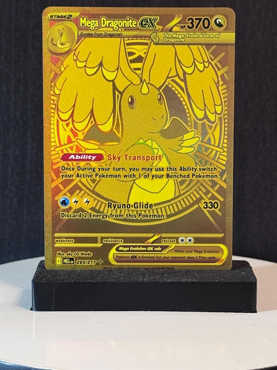 Textured  Mega Dragonite EX (english Translation) (m2a) #259 Custom Card -  Etsy