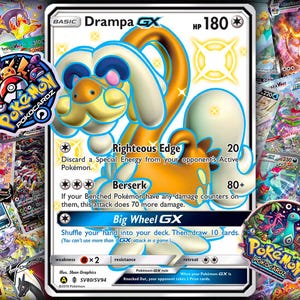 Drampa-GX · Guardians Rising (GRI) #SV80 - Shiny Vault - Proxy Card