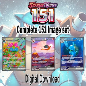 Complete 151 image set. Digital Download