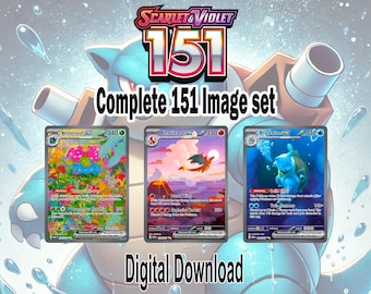 Complete 151 image set. Digital Download