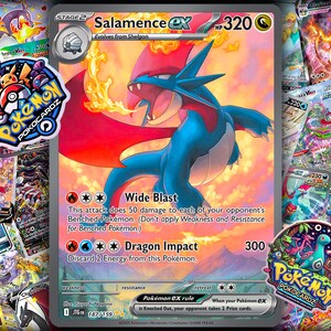 Salamence ex · Journey Together (JTG) #187 Proxy Card