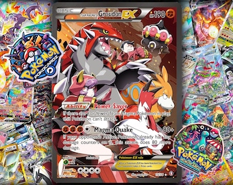 Team Magma’s Groudon-EX · Double Crisis (DCR) #15 Proxy Card Full Holo
