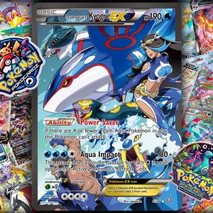 Team Aqua’s Kyogre-EX · Double Crisis (DCR) #6 Proxy Card Full Holo