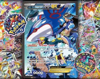 Team Aqua’s Kyogre-EX · Double Crisis (DCR) #6 Proxy Card Full Holo