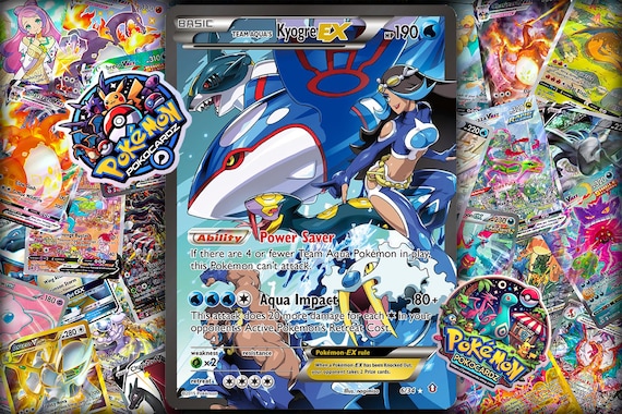 Team Aqua's Kyogre-ex · Double Crisis (DCR) #6 Proxy Card Full