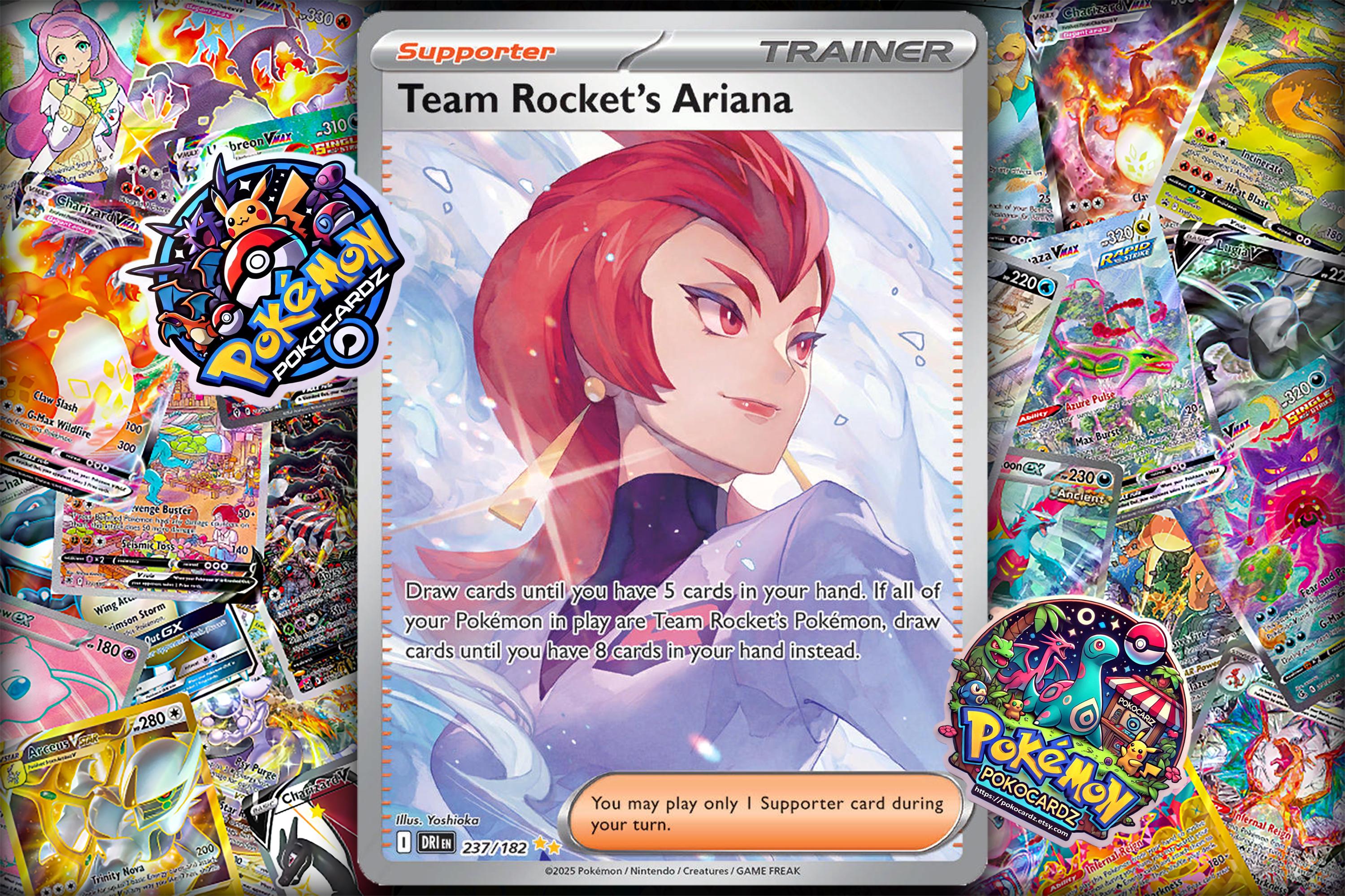 Team Rocket's Ariana · Destined Rivals (DRI) #237 Proxy Card - Etsy