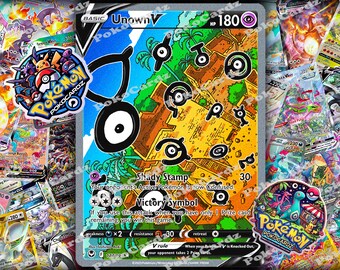 Tarjeta proxy Unown V · Silver Tempest (SIT) n.° 177
