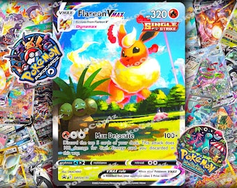 Flareon VMAX · Sword & Shield Promos #SWSH180 Proxy Card Full Holo