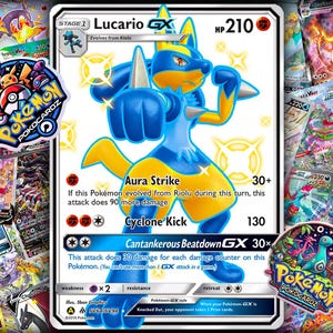 Lucario-Gx · Forbidden Light (FLI) #SV64 - Shiny Vault - Proxy Karte
