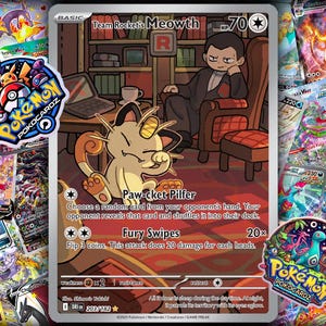 Meowth da Equipe Rocket · Destined Rivals (DRI) #203 Carta Proxy