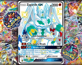 pokemon shiny zygarde card GX Box: TCG Prevent all damage done to this Pokmon by attacks from Pokmon M Zygarde Ex Custom Card