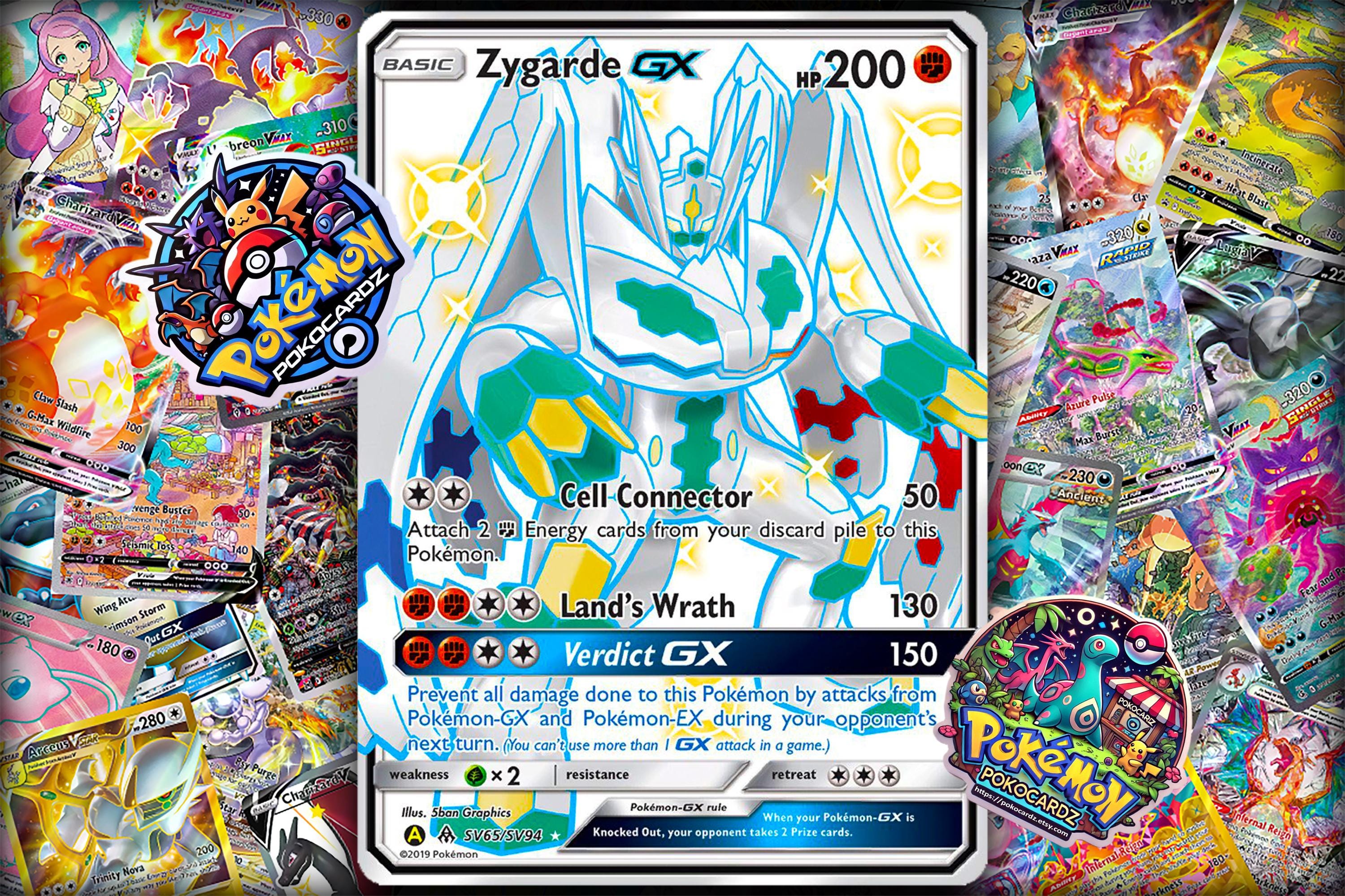 pokemon shiny zygarde card Amazon.com: Pokemon - Zygarde GX - SV65/SV94 - Hidden Fates
