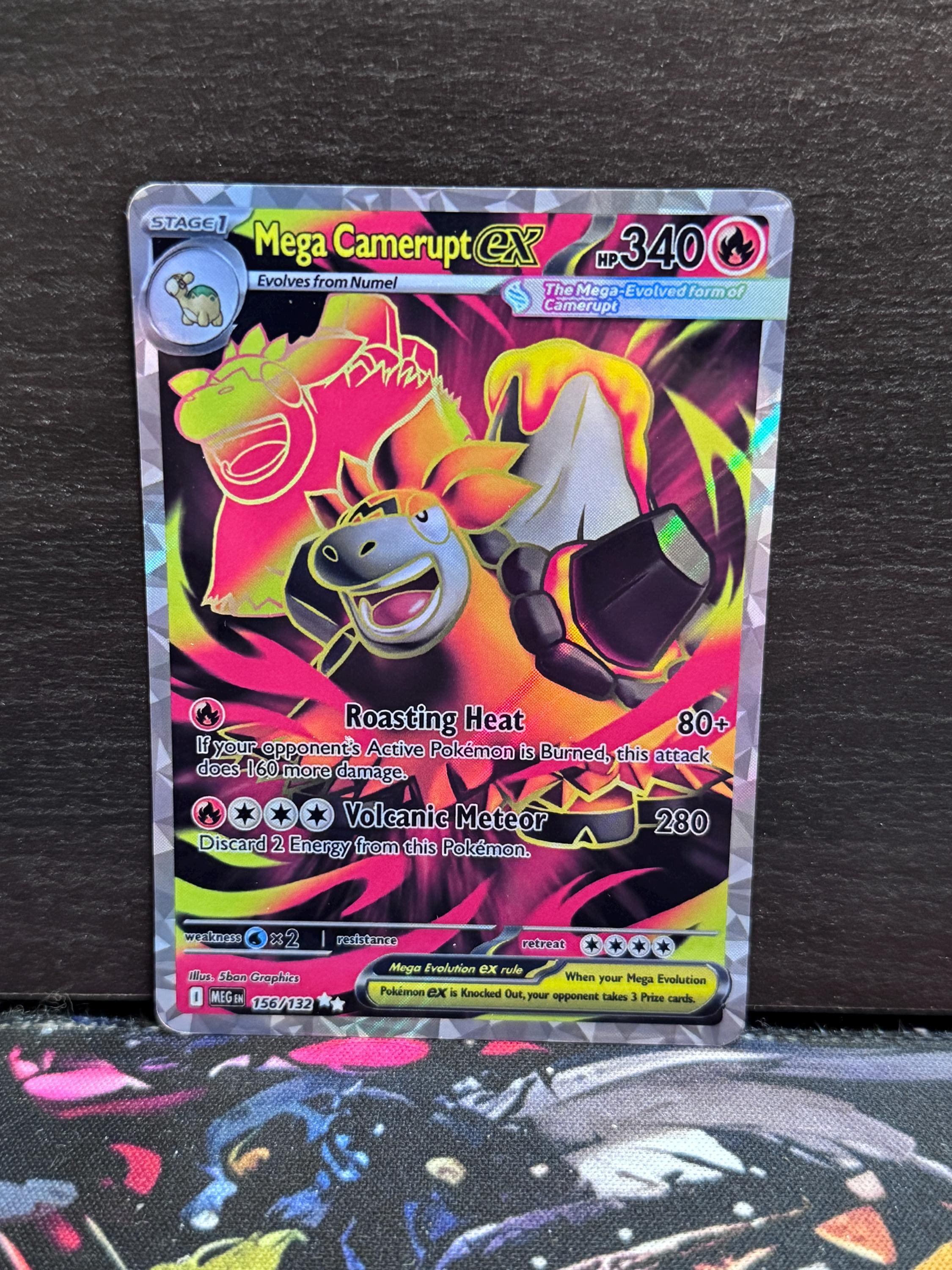 Mega Camerupt Ex  Mega Evolution (MEG) #156 Custom Card - Etsy