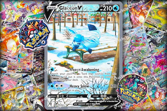 Glaceon V · Evolving Skies (EVS) #175 Proxy Card - Etsy