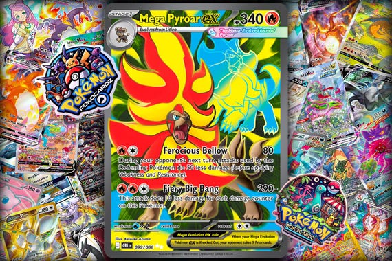 pokemon pyroar card Pyroar - 23/114 - Rare - Reverse Holo - Pokemon Singles XY - Steam Siege