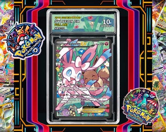 Sylveon-EX · Generations (GEN) #RC32 Tarjeta de representación + Placa de clasificación + Etiqueta personalizada (holográfica completa)