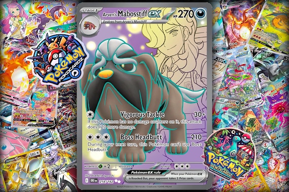 Arven's Mabosstiff Ex · Destined Rivals (DRI) #218 Proxy Card - Etsy