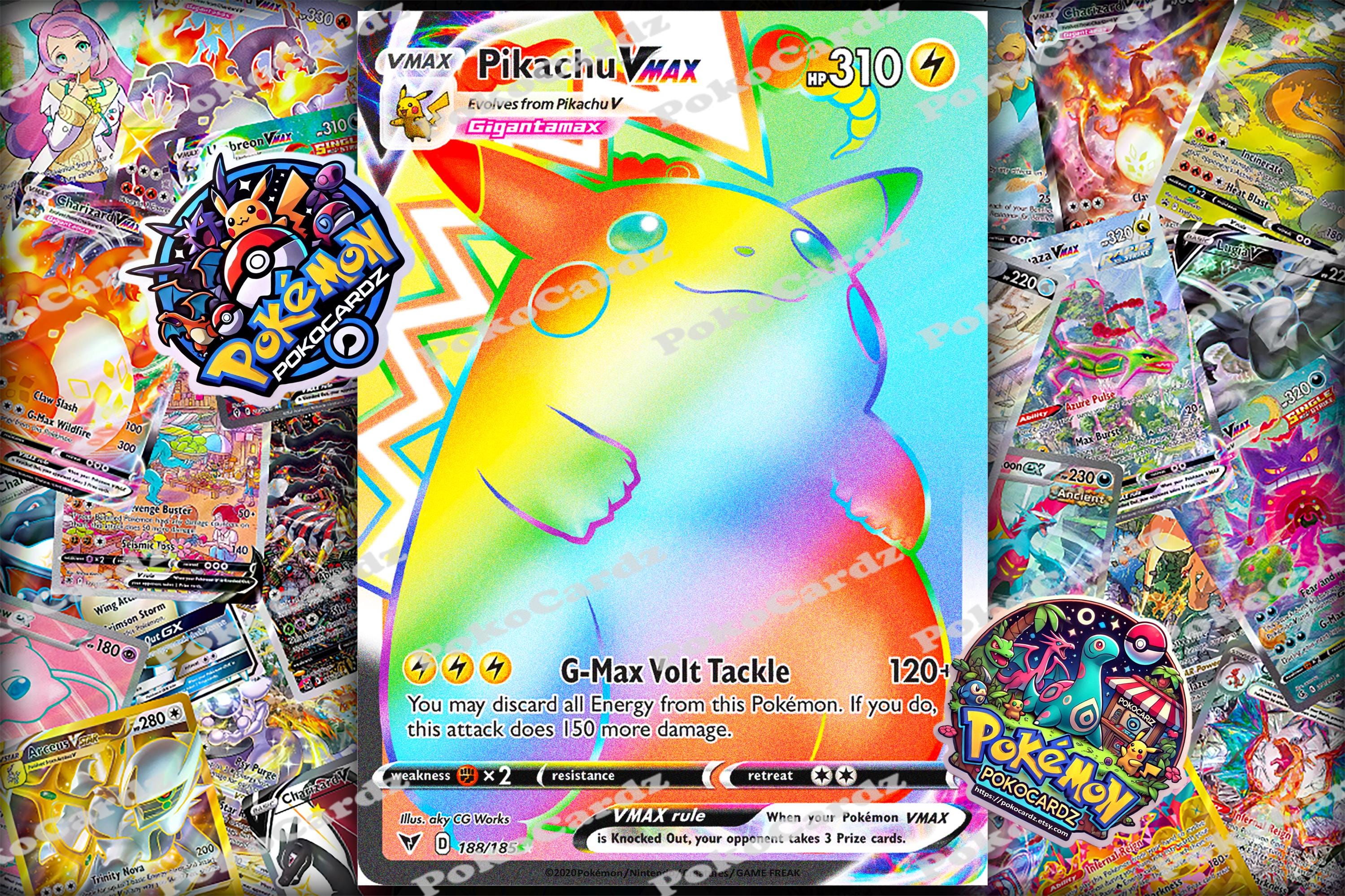 Pikachu VMAX · Vivid Voltage (VIV) #188 Proxy Card - Etsy