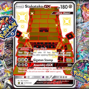 Stakataka-GX · Celestial Storm (CES) #SV74 - Shiny Vault - Proxy Card