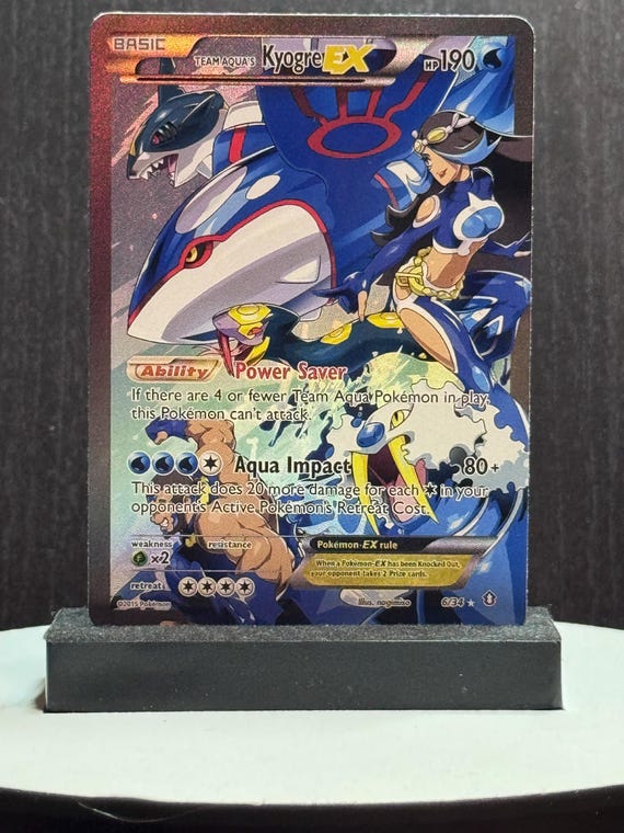 Textured Team Aqua's Kyogre-ex Double Crisis (DCR) #6 Custom Card - Etsy Textured Team Aqua's Kyogre-ex Double Crisis (DCR) #6 Custom Card - Etsy