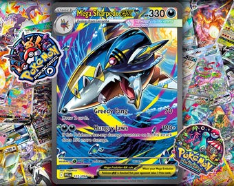 Mega Sharpedo ex · Phantasmal Flames (PFL) #127 Custom Card