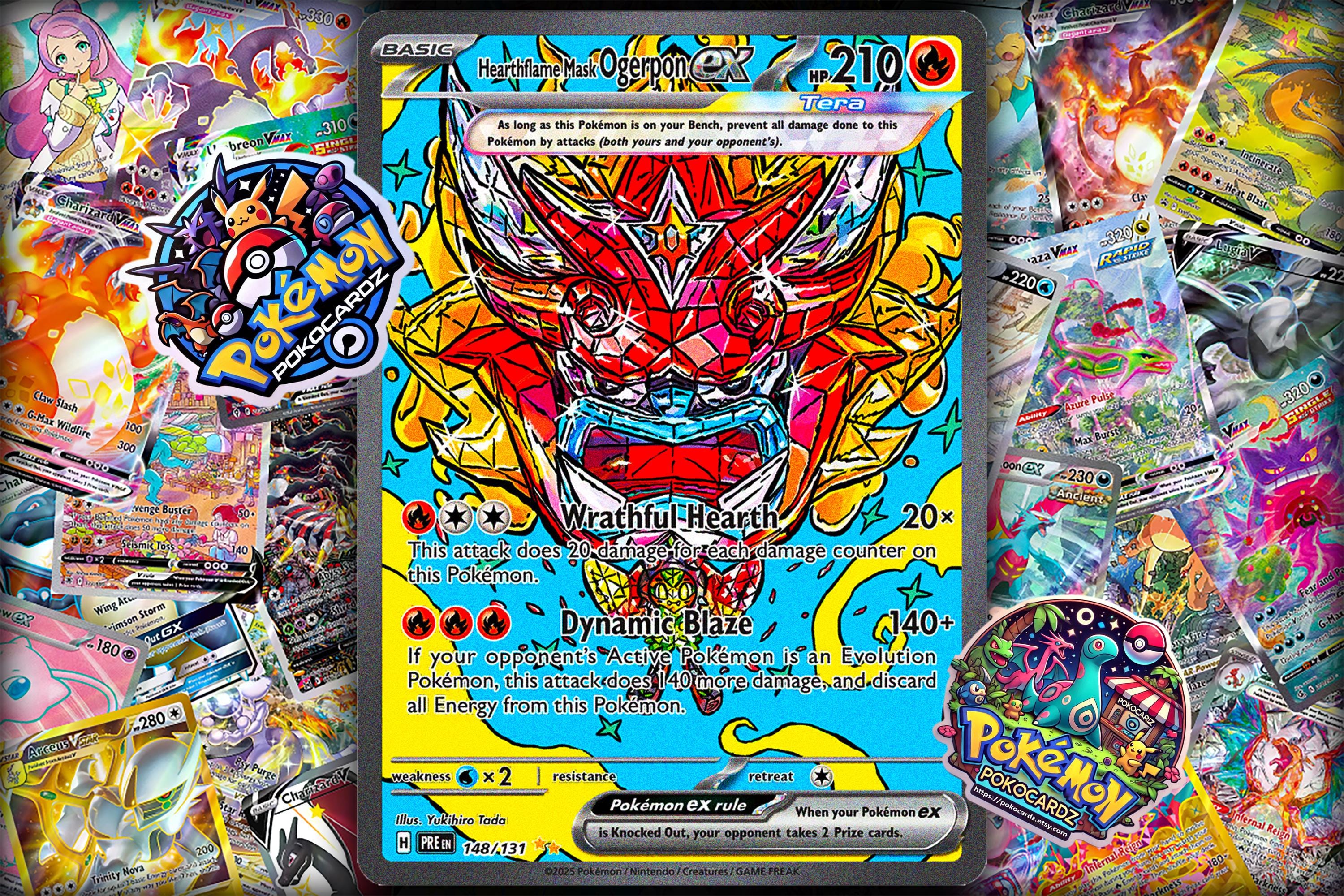 Hearthflame Mask Ogerpon Ex · Prismatic Evolutions (PRE) #148