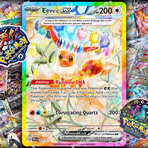 Eevee ex · Evoluções Prismáticas (PRE) #167 Carta Proxy