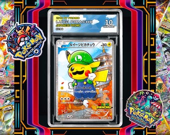 ルイージ ピカチュウ 296/XY-P カスタムポケモングレードディスプレイ