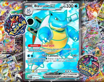 Blastoise ex · 151 (MEW) #184 Cartão Proxy