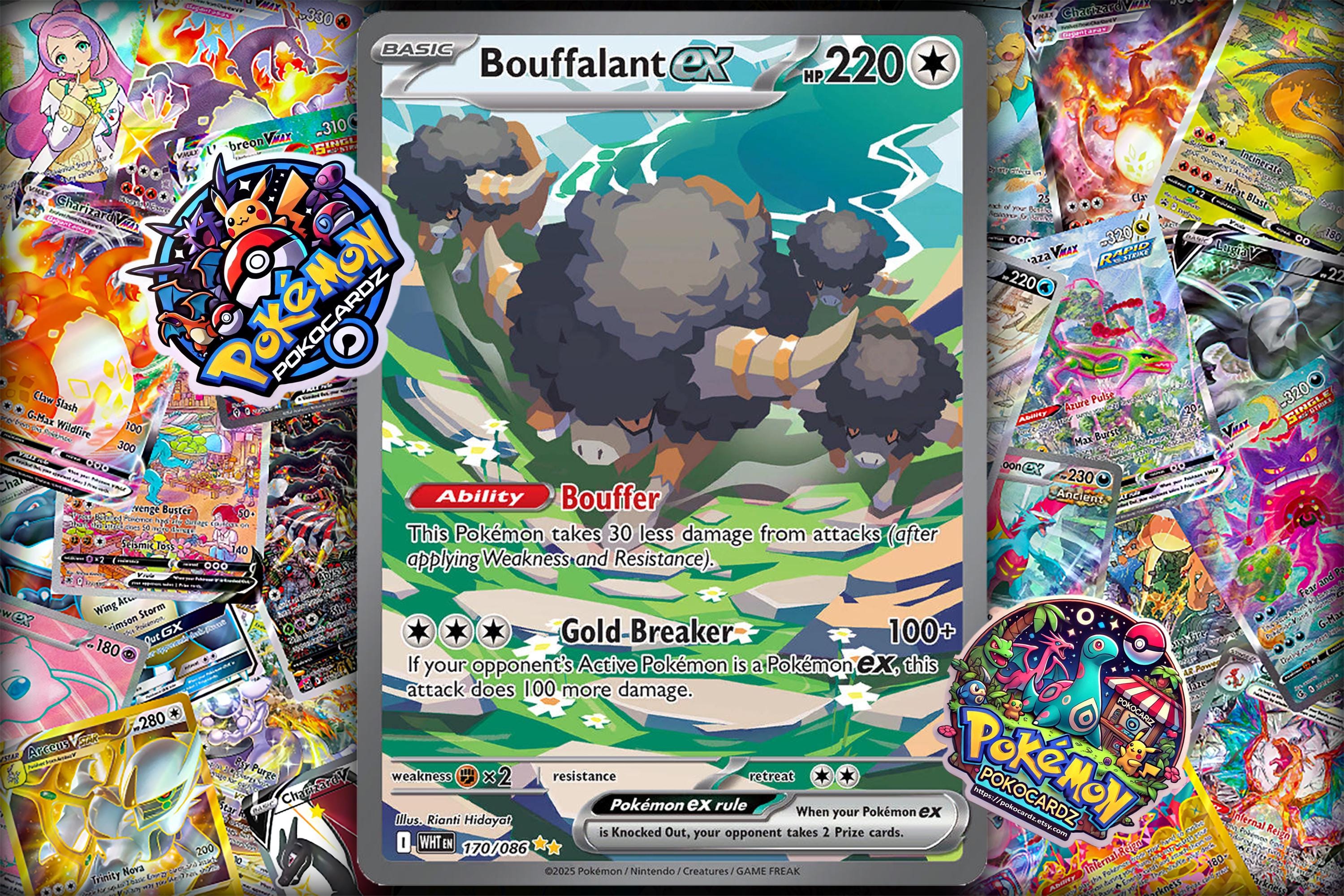Bouffalant Ex White Flare (WHT) #170 Proxy Card - Etsy Bouffalant Ex White Flare (WHT) #170 Proxy Card - Etsy