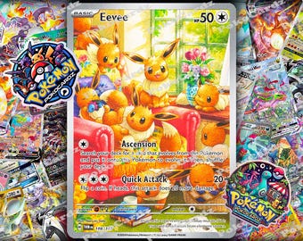 Eevee · Twilight Masquerade (TWM) #188 Proxy Card Full Holo