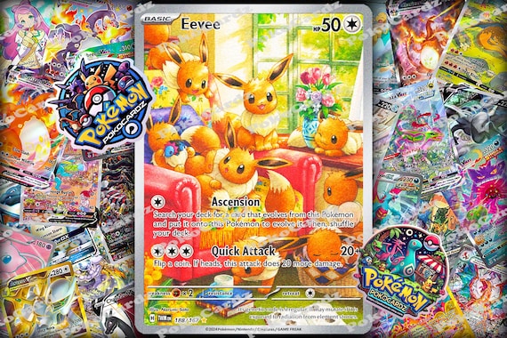 Eevee · Twilight Masquerade (TWM) #188 Proxy Card Full Holo - Etsy