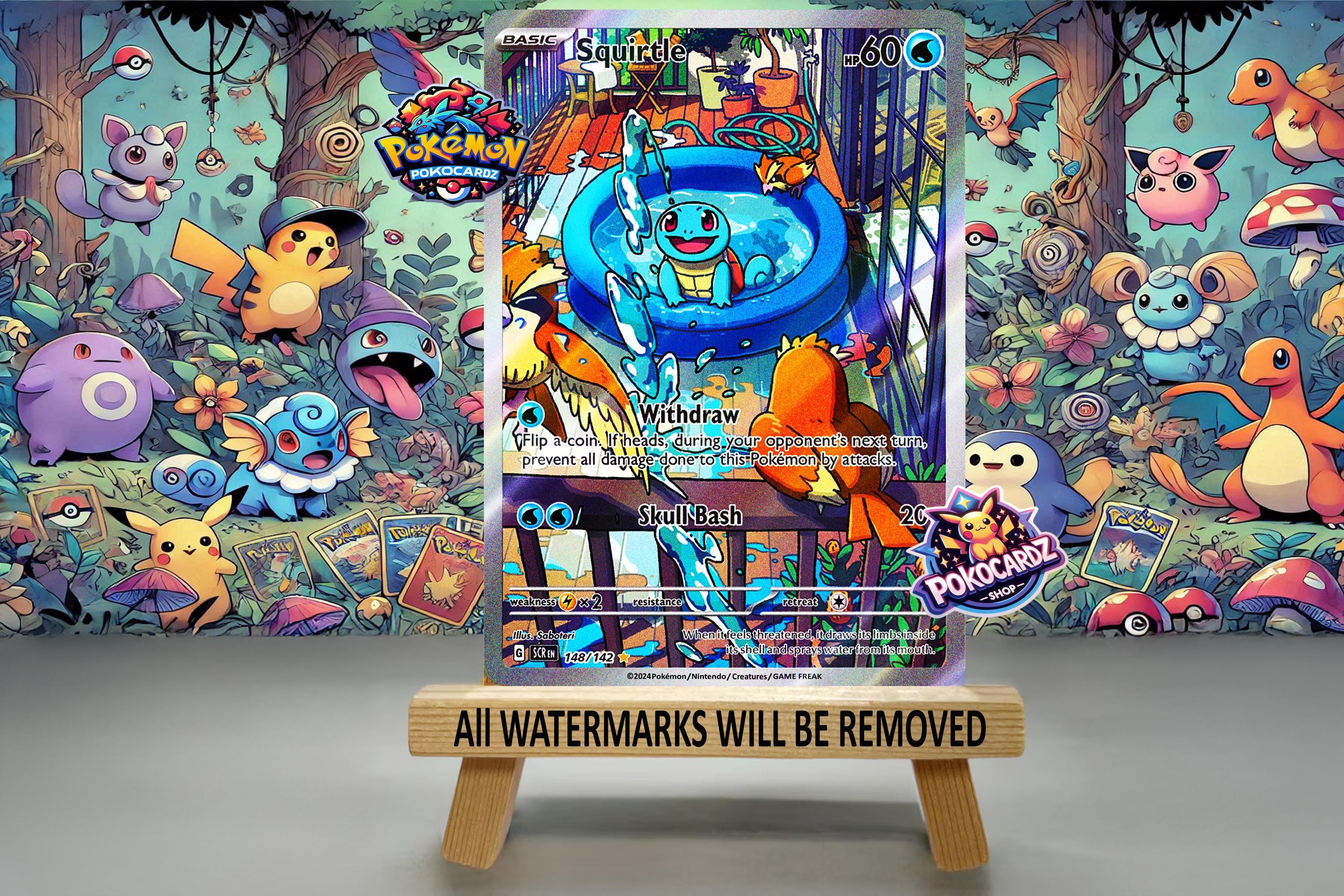 ゼニガメ · ステラクラウン (SCR) #148 プロキシカード - Etsy 日本