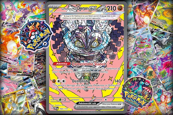 cornerstone mask ogerpon ex pokemon card value Pokmon TCG - Cornerstone Mask Ogerpon ex - 112/167 - Double Rare
