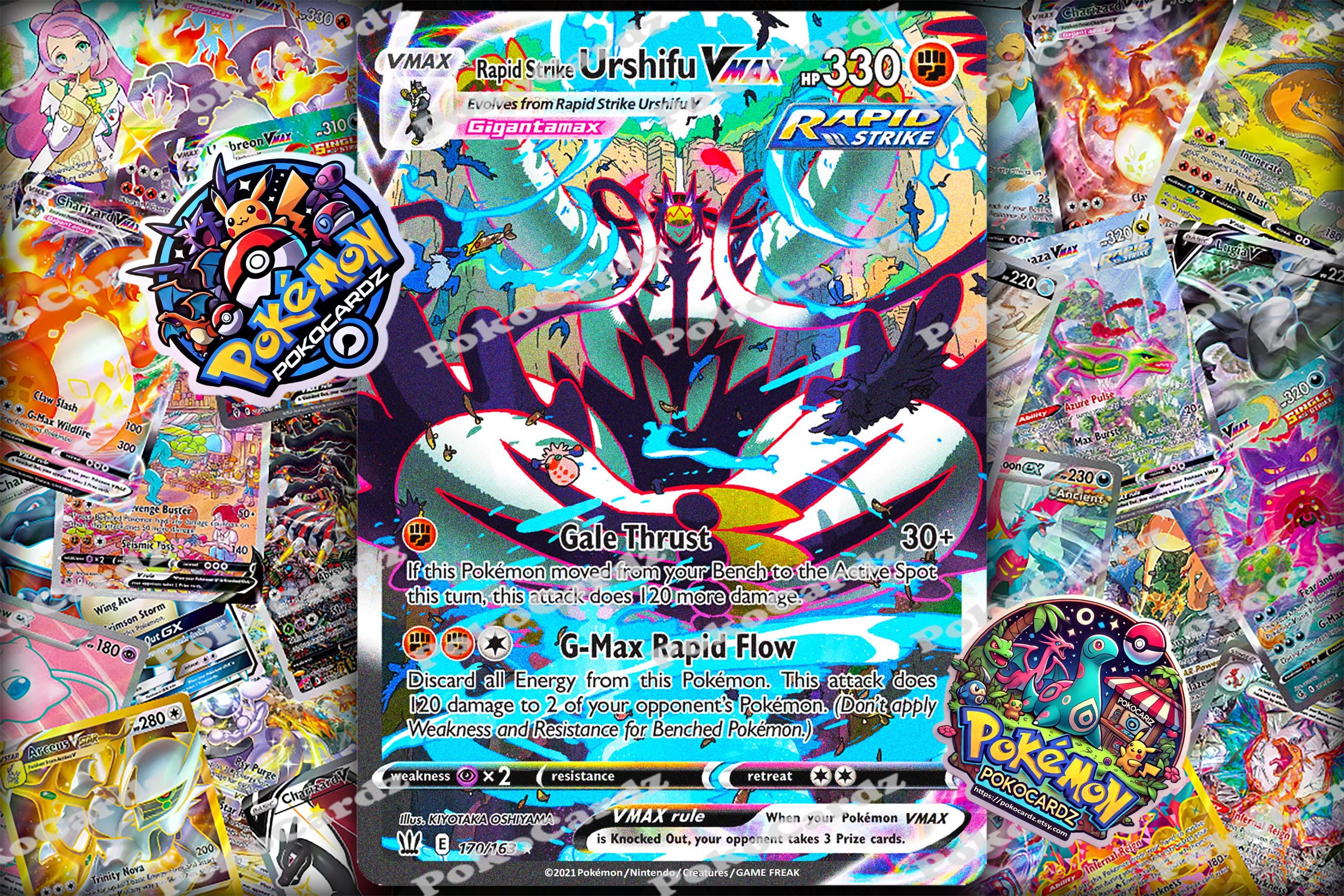 Rapid Strike Urshifu VMAX  Battle Styles (BST) #170 Proxy Card - Etsy