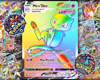 Mew VMAX  Fusion Strike (FST) #268 Proxy Card - Etsy