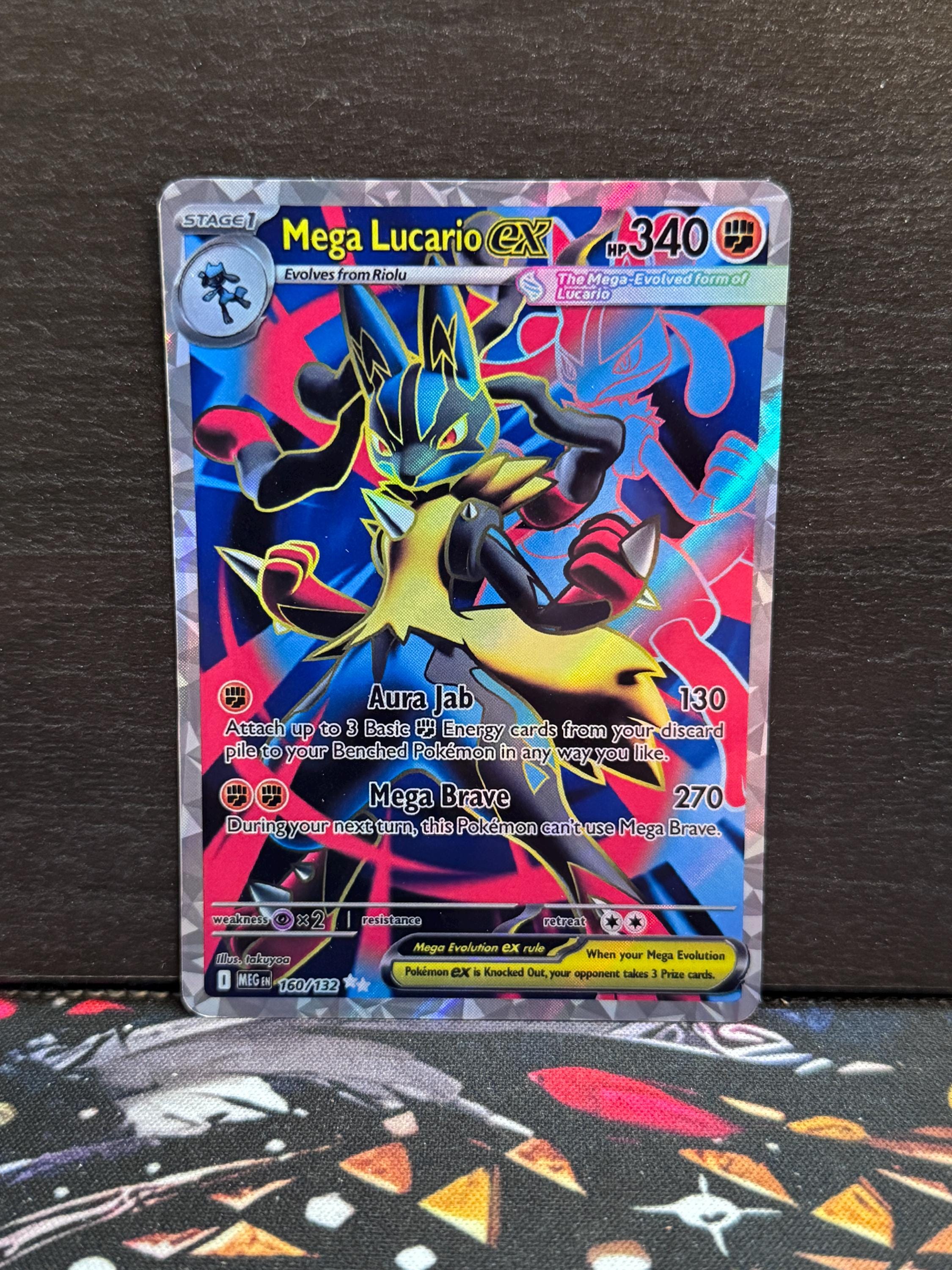 Mega Lucario Ex  Mega Evolution (MEG) #160 Custom Card - Etsy