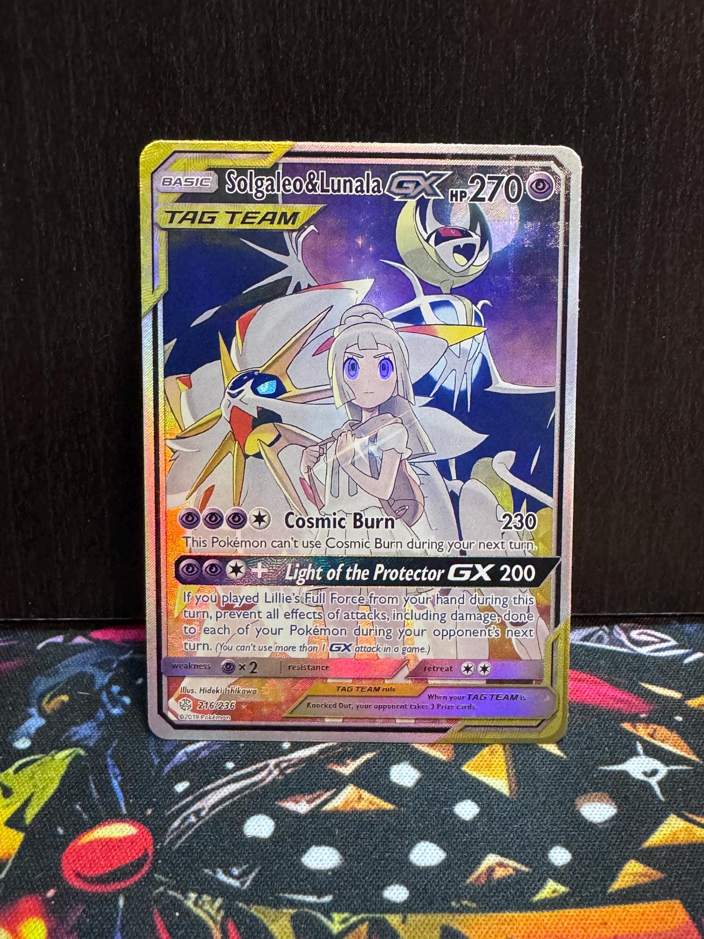 Solgaleo & Lunala-gx · Cosmic Eclipse (CEC) #216 Custom Card - Etsy