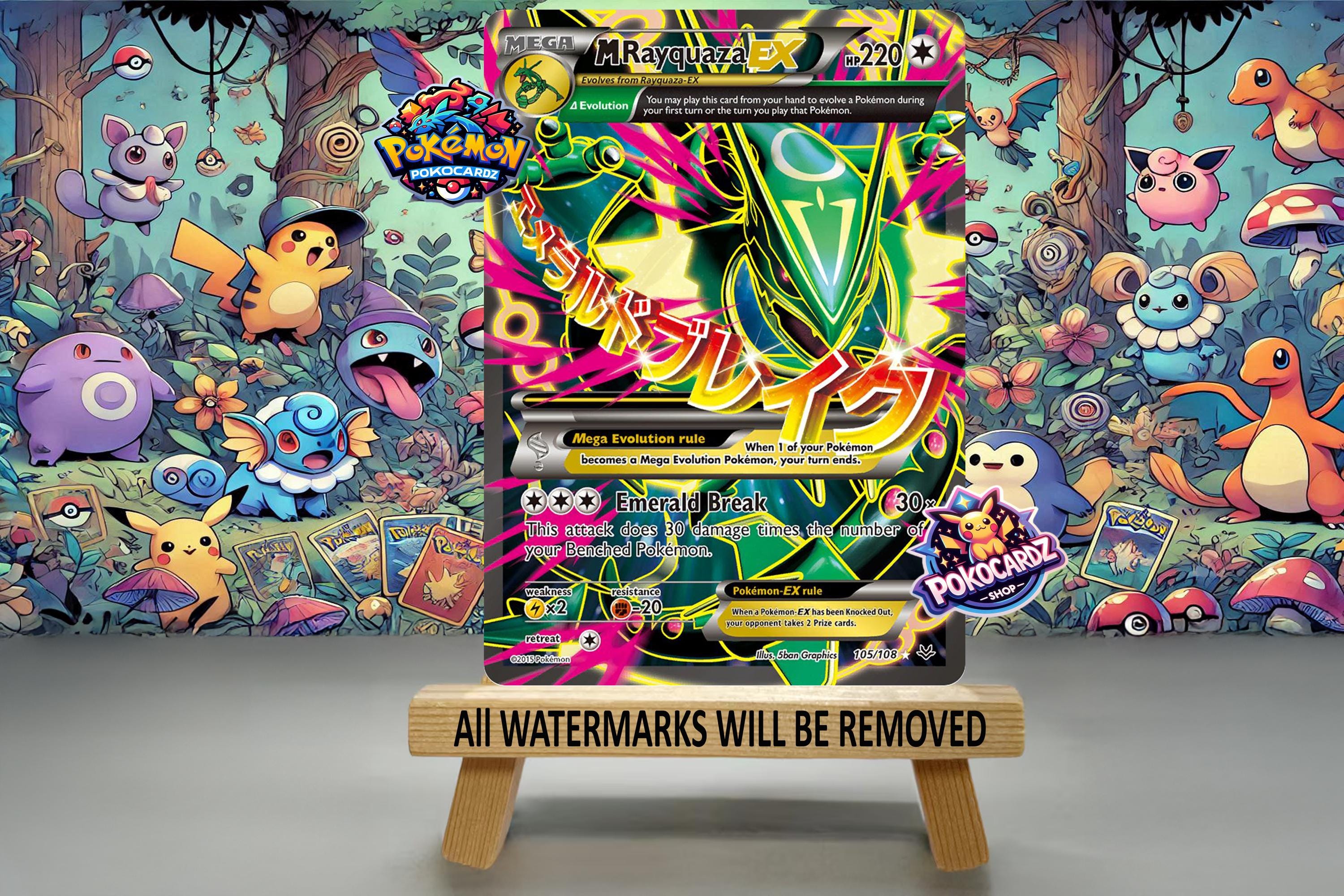 M Rayquaza-ex · Roaring Skies (ROS) #105 Proxy Card - Etsy