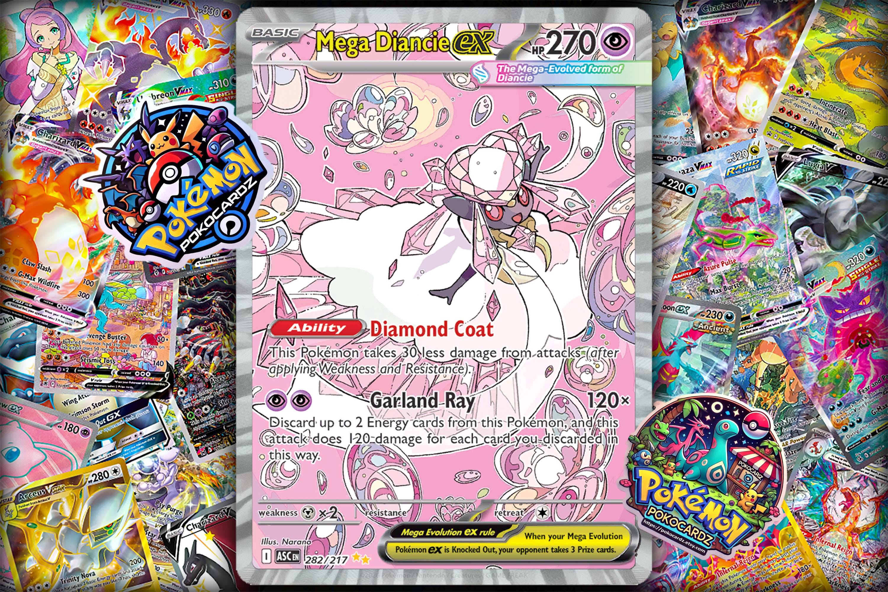 diancie pokemon card full art MEGA Diancie ex - 227/193 - M2a: High Class Pack: MEGA Dream ex [MEGA ATTACK RARE] [Near Mint]