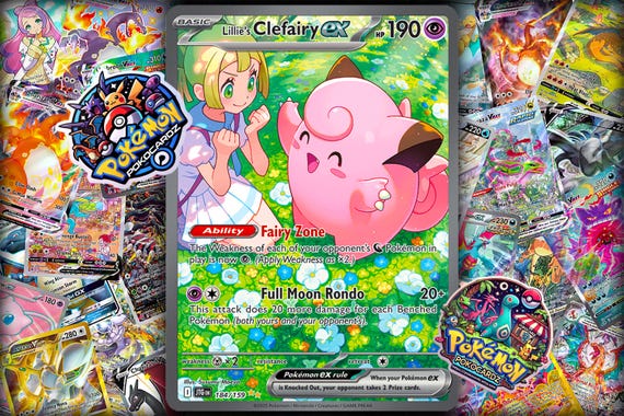 Lillie Clefairy EX￼ card 新品 Amazon.com: Pokemon - Lillie Clefairy ex 184/159 – Journey