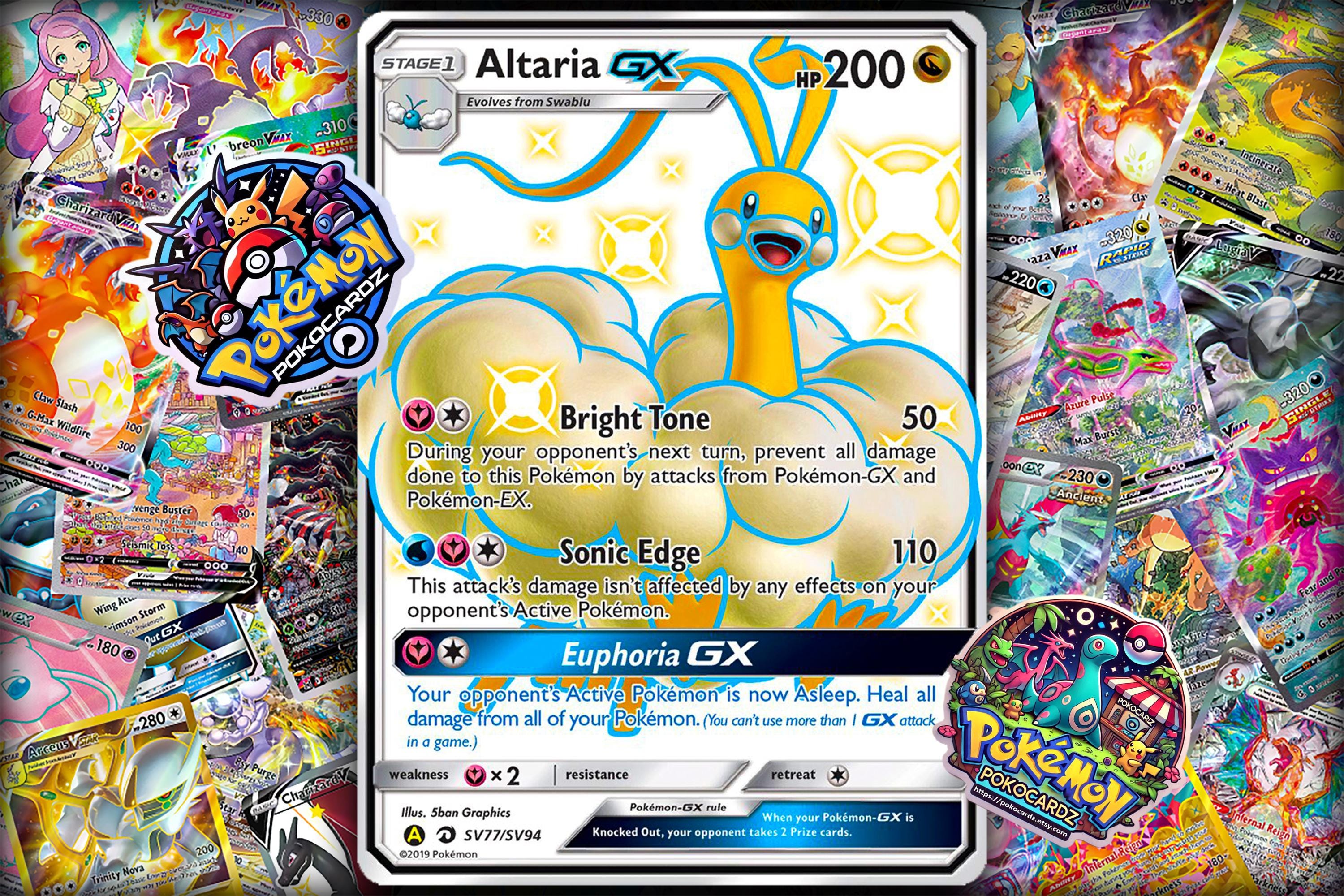 Altaria-gx · Dragon Majesty (DRM) #SV77 - Shiny Vault - Proxy Card