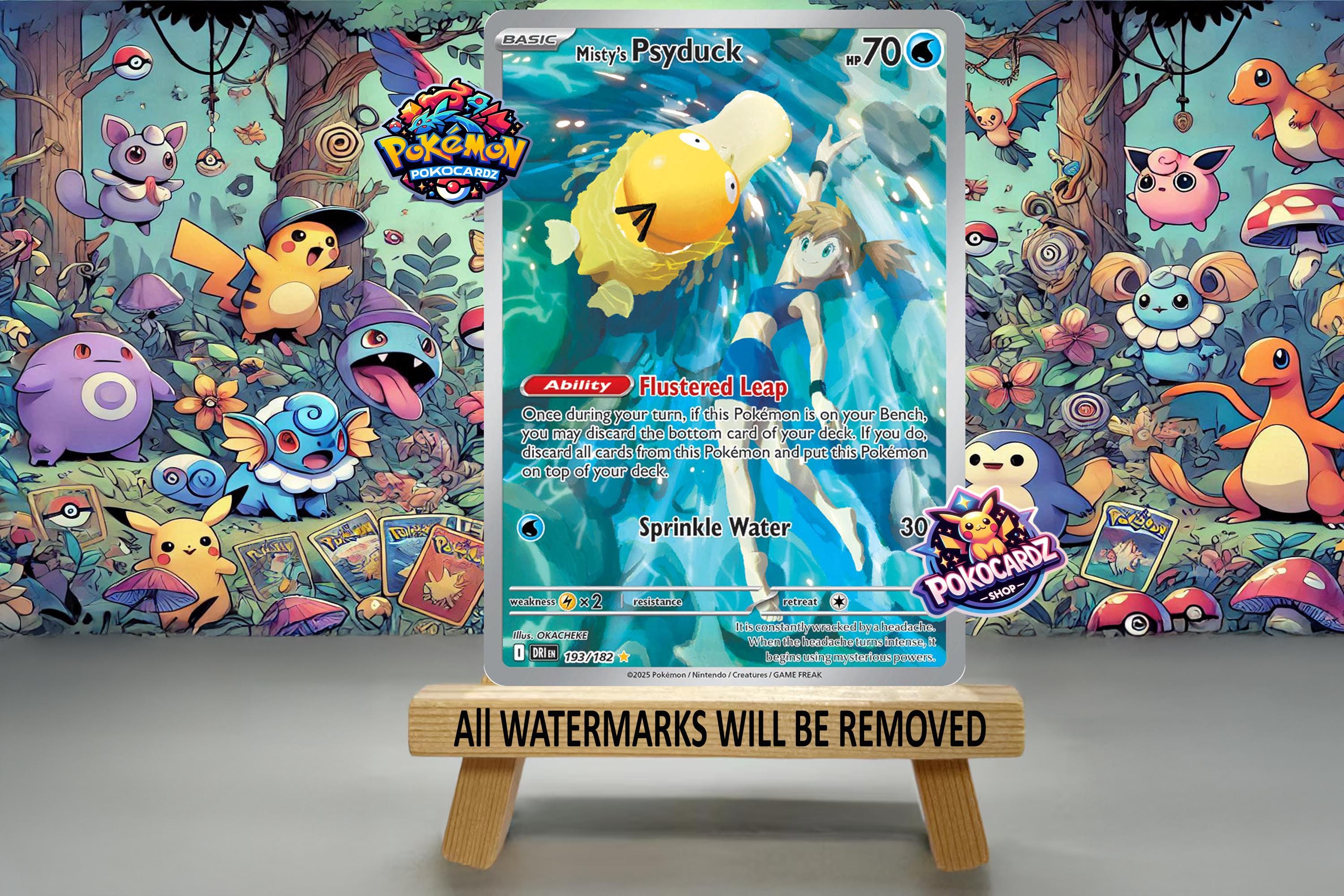 Misty's Psyduck · Destined Rivals (DRI) #193 Proxy Card - Etsy