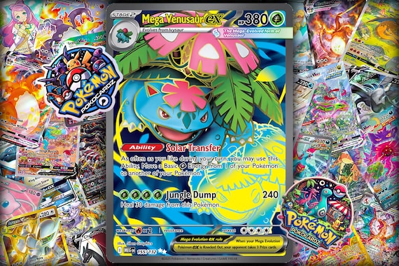 Mega Venusaur Ex  Mega Evolution (MEG) #155 Custom Card - Etsy