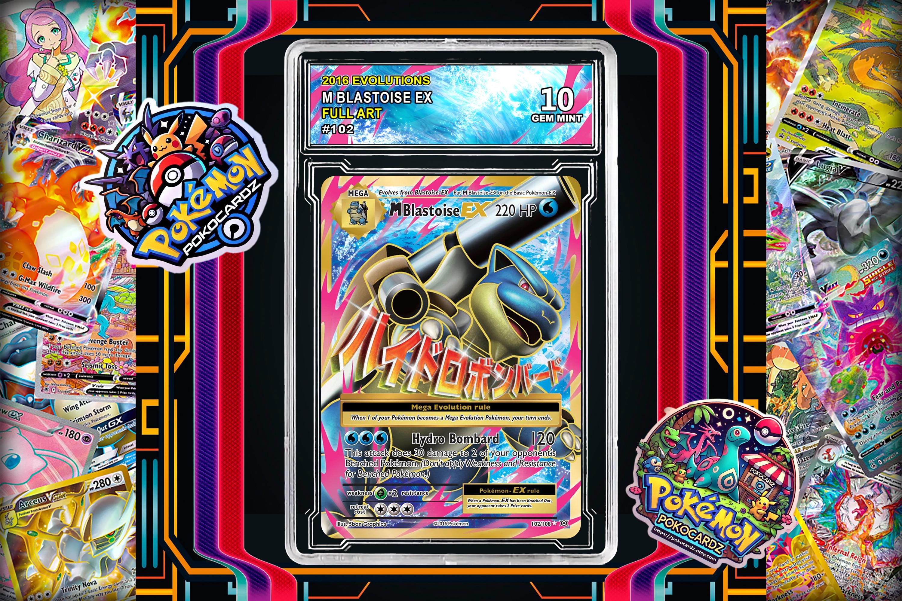 M Blastoise Ex - Etsy