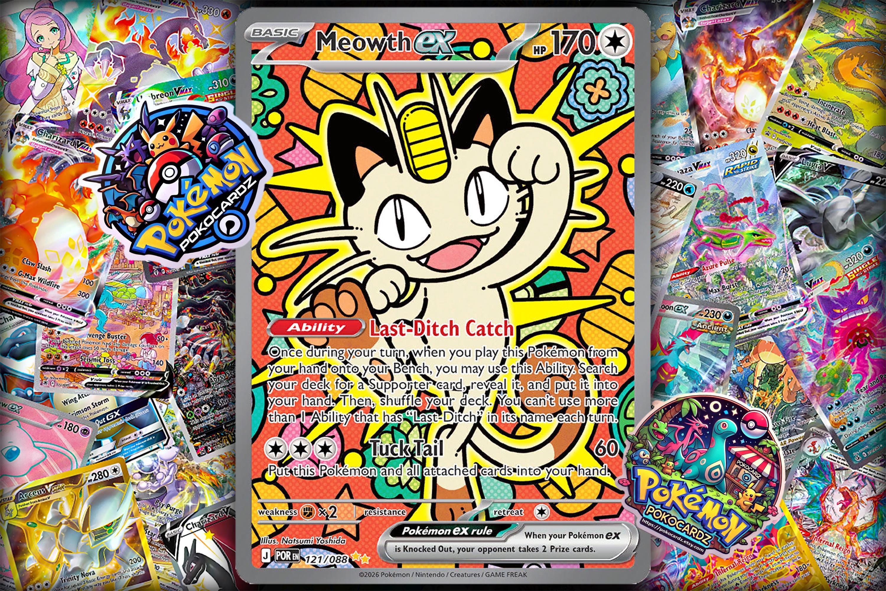 Meowth Ex · Perfect Order (POR) #121 Custom Card - Etsy