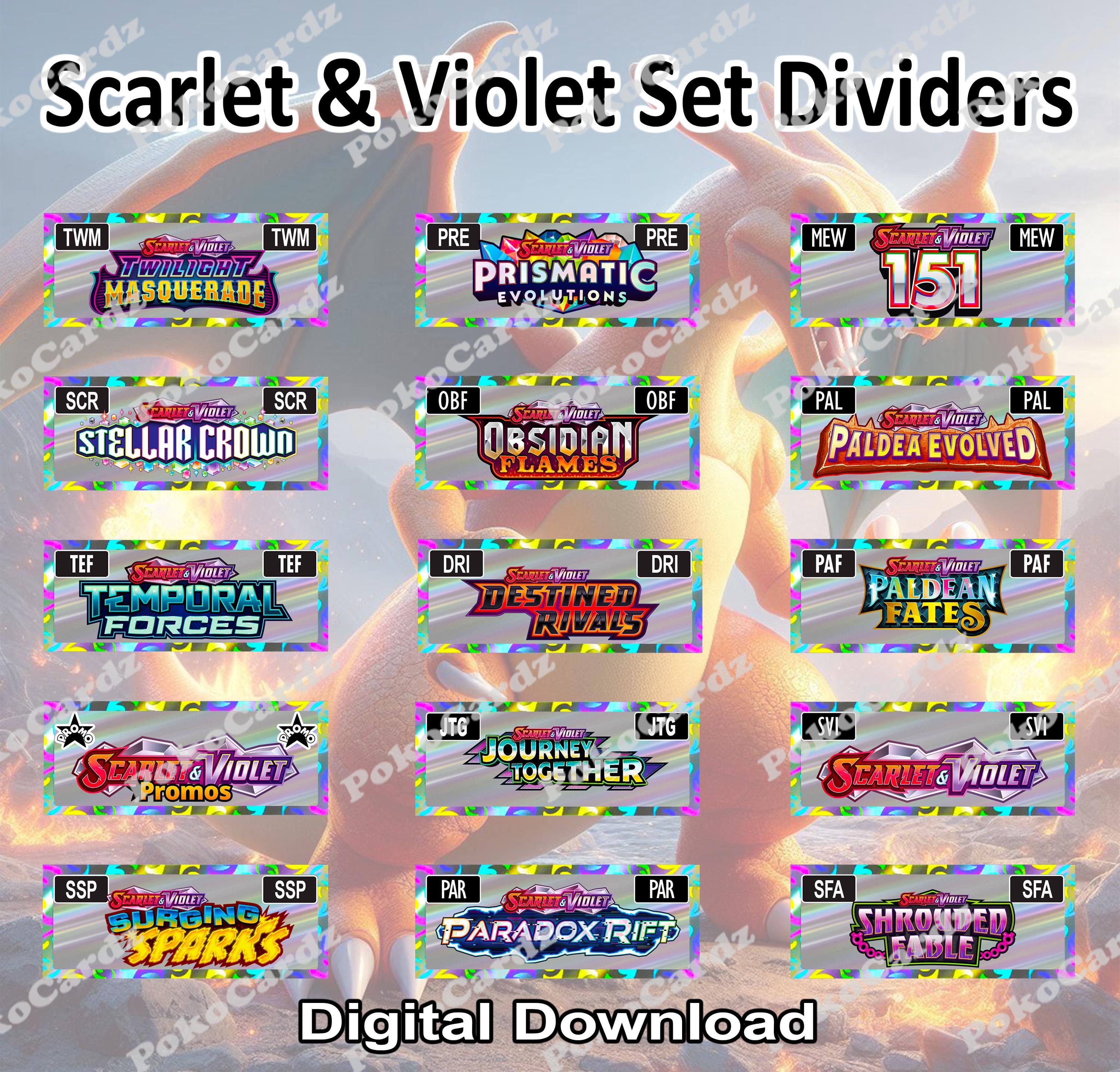 Scarlet & Violet Set Dividers - Digital Download