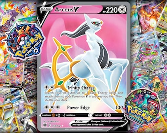 pokemon arceus v card value Amazon.com: Arceus V 122/172 Brilliant Stars - Ultra Rare Pokemon Card main image 1