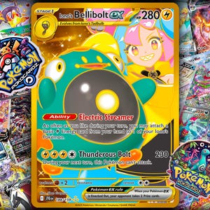 Iono&#39;s Bellibolt ex Journey Together Hyper Rare #188-Proxy Card
